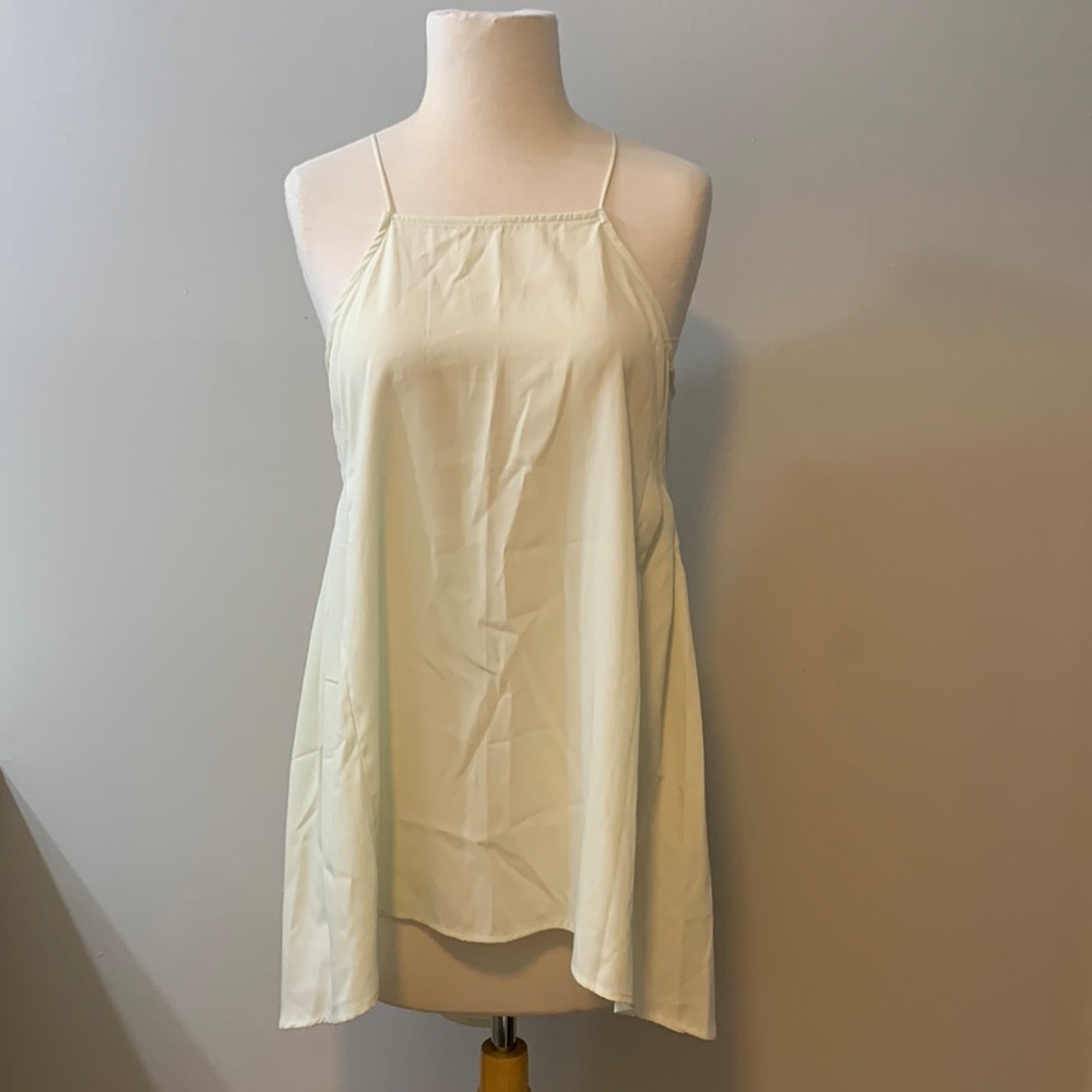 RO&DE Light Green Strapless Top